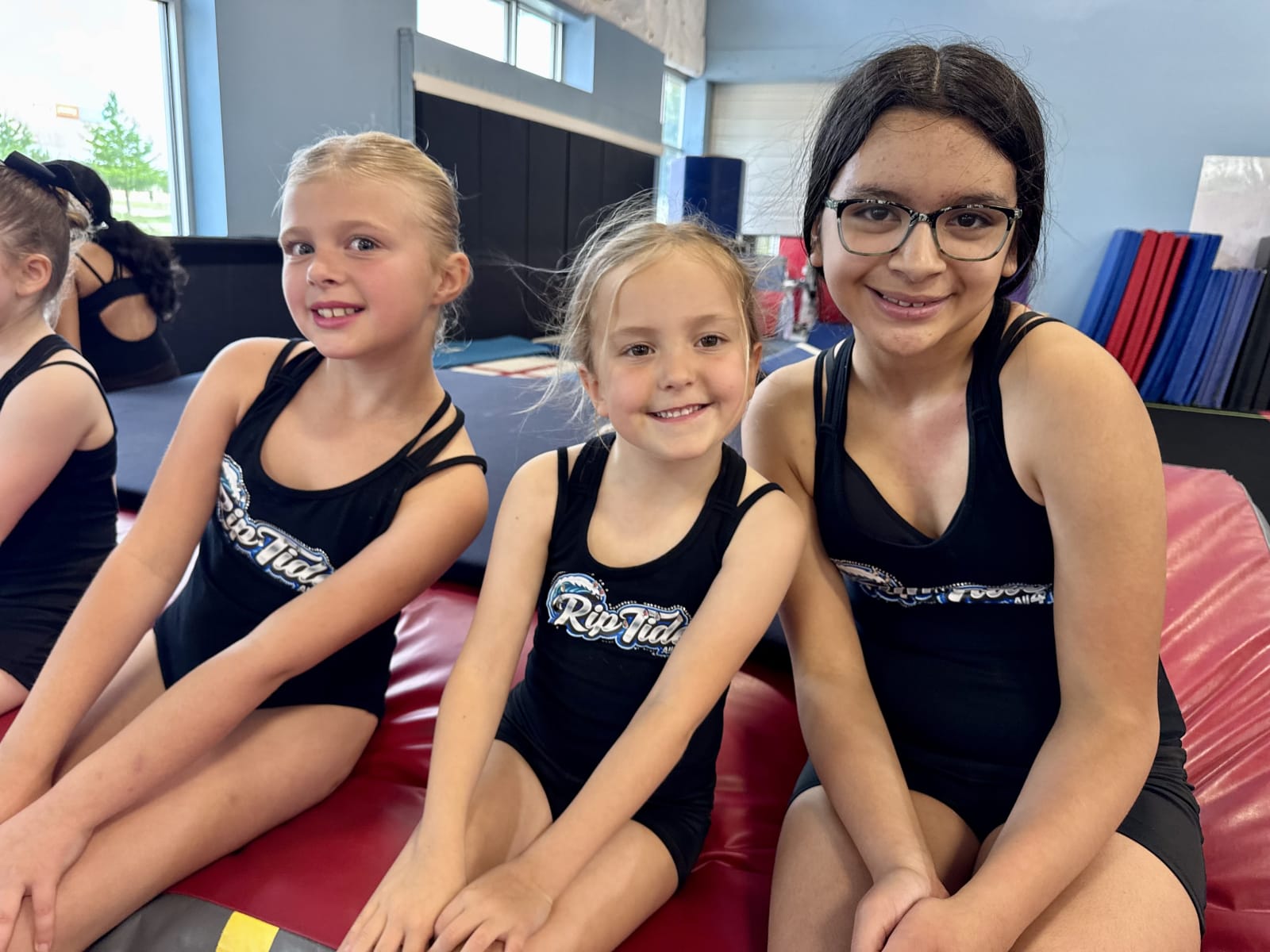 Tier 1 gymnast practicing a skill
